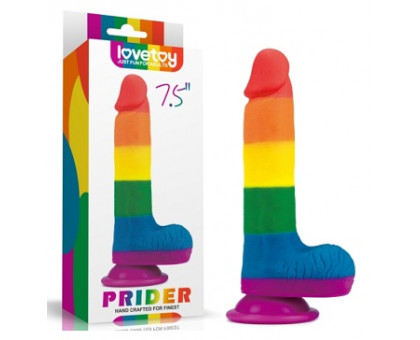 Разноцветный дилдо 7.5'' Prider Dildo Lovetoy