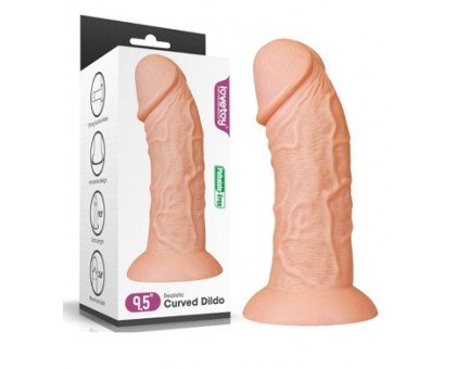 9.5'' Realistic Curved Dildo ФАЛЛОС МЕГА