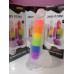 Фаллоимитатор радужный прозрачный JELLY DILDO