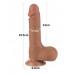 Фаллос со скользящей кожей/ 7.5'' Sliding Skin Dual Layer Dong Brown